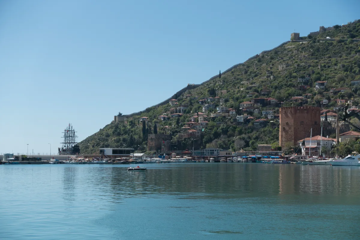 Alanya harbour below the castle