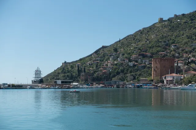 Alanya harbour below the castle